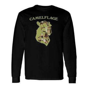 Camelflage For Camel Lovers Camelflage Long Sleeve T-Shirt T-Shirt | Mazezy