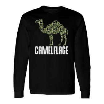 Camouflage Camel Dromedary Camelflage Hump Day Camo Outfit Long Sleeve T-Shirt T-Shirt | Mazezy