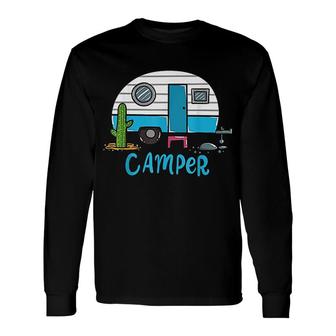 Camping Camper Long Sleeve T-Shirt | Mazezy