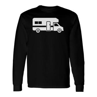 Camping Rv Camper Trailer Long Sleeve T-Shirt T-Shirt | Mazezy