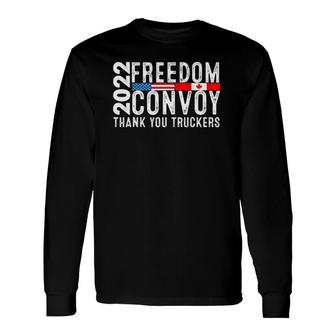 Canada Freedom Convoy 2022 Canadian Truckers Support Us Long Sleeve T-Shirt T-Shirt | Mazezy