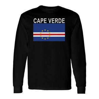 Cape Verde Flag Verdean National Pride Long Sleeve T-Shirt T-Shirt | Mazezy