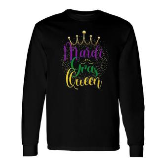 Carnival Celebration Party Costume Queen Mardi Gras Long Sleeve T-Shirt T-Shirt | Mazezy
