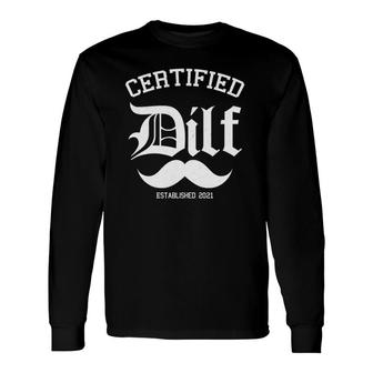 Certified Dilf Pregnancy Announcement For Father's Long Sleeve T-Shirt T-Shirt | Mazezy