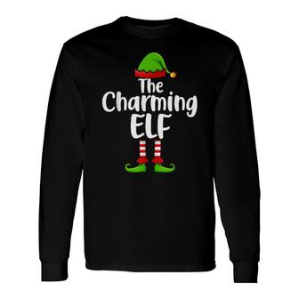 The Charming Elf Xmas Matching Group Christmas Pajama Long Sleeve T-Shirt T-Shirt | Mazezy