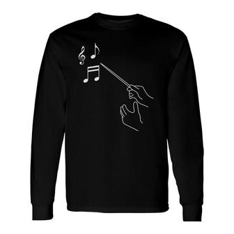 Choir Director Conductor Orchestra Maestro Music Instruments Long Sleeve T-Shirt T-Shirt | Mazezy