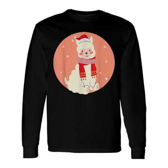 Christmas Alpaca Christmas Llama Christmas Long Sleeve T-Shirt | Mazezy