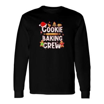 Christmas Cookie Baking Crew Pajamas Xmas Sweat Long Sleeve T-Shirt T-Shirt | Mazezy