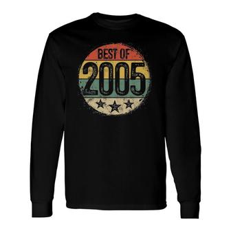 Circular Vintage Best Of 2005 17 Years Old 17Th Birthday Long Sleeve T-Shirt | Mazezy