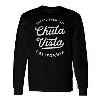 Classic Retro Vintage Chula Vista California 1911 Home Usa Long Sleeve T-Shirt T-Shirt | Mazezy