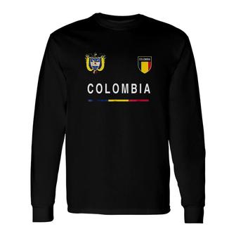 Colombia Sport Soccer Jersey Long Sleeve T-Shirt T-Shirt | Mazezy