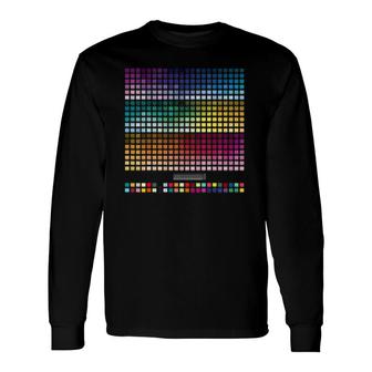 Color Chart Test Color Chart Long Sleeve T-Shirt T-Shirt | Mazezy