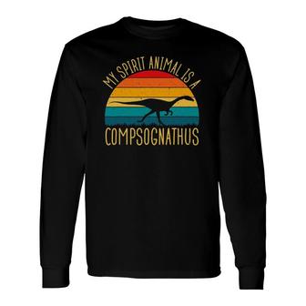 Compsognathus Is My Spirit Animal Dinosaur Lovers Long Sleeve T-Shirt T-Shirt | Mazezy