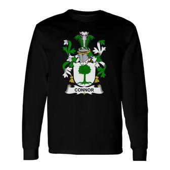 Connor Coat Of Arms Crest Long Sleeve T-Shirt T-Shirt | Mazezy CA