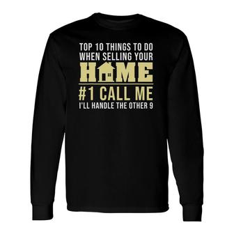 Cool Real Estate Agent Art Home Realtor Broker Long Sleeve T-Shirt T-Shirt | Mazezy
