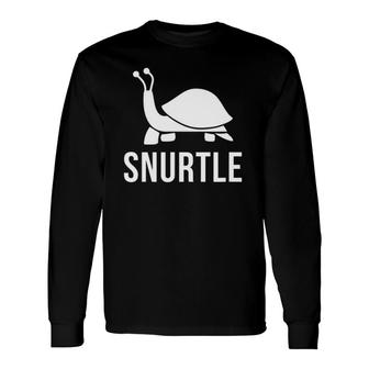 Crazy Snail Turtle Mix Snurtle Pun Long Sleeve T-Shirt T-Shirt | Mazezy