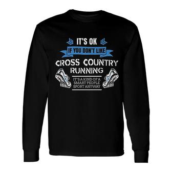 Cross Country Running Long Sleeve T-Shirt T-Shirt | Mazezy