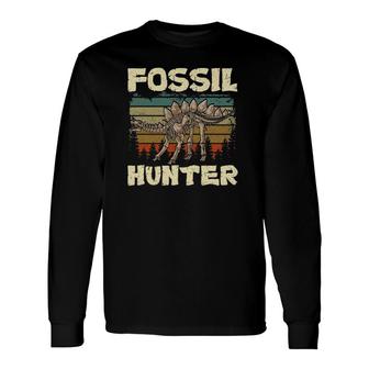 Cute & Fossil Hunter Paleontology Dinosaur Long Sleeve T-Shirt T-Shirt | Mazezy