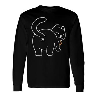 Cute Cat Fluffy Feline Pet Owners Animal Long Sleeve T-Shirt T-Shirt | Mazezy