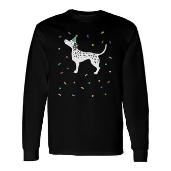 Cute Dalmatian Dog Dad Long Sleeve T-Shirt T-Shirt | Mazezy