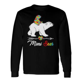 Cute Mimi Bear Autism Awareness Autistic Lover Long Sleeve T-Shirt T-Shirt | Mazezy