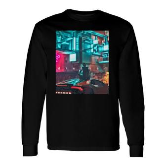 Cyber Dreamer Artistic Long Sleeve T-Shirt | Mazezy