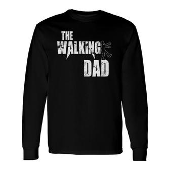 Dad Walking Father Zombie Long Sleeve T-Shirt T-Shirt | Mazezy
