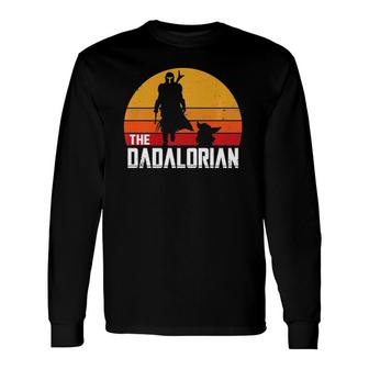 The Dadalorian Father's Day Retro Vintage Father's Day Long Sleeve T-Shirt T-Shirt | Mazezy