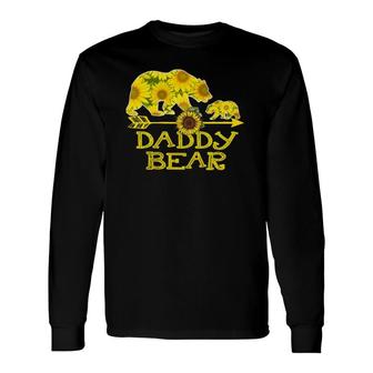 Daddy Bear Sunflower Mother Father Long Sleeve T-Shirt T-Shirt | Mazezy