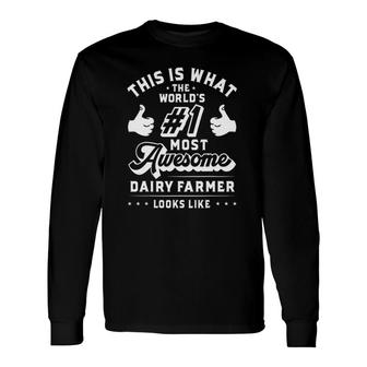 Dairy Farmer Apparel Best Farmers Long Sleeve T-Shirt T-Shirt | Mazezy
