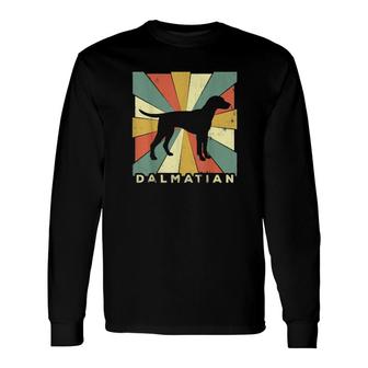 Dalmatian Dog Retro 70S Vintage Long Sleeve T-Shirt T-Shirt | Mazezy