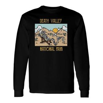 Death Valley National Park Mojave Desert California Skeleton Long Sleeve T-Shirt T-Shirt | Mazezy