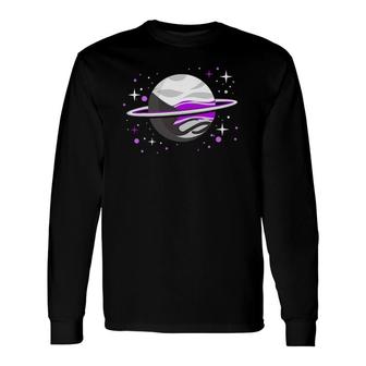 Demisexual Outer Space Planet Demisexual Pride Long Sleeve T-Shirt T-Shirt | Mazezy