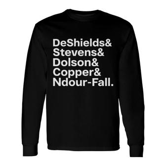 Deshields& Stevens& Dolson& Copper& Ndour-Fall Long Sleeve T-Shirt T-Shirt | Mazezy