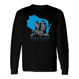 Devil's Lake State Park Wisconsin Rock Climbing Long Sleeve T-Shirt T-Shirt | Mazezy