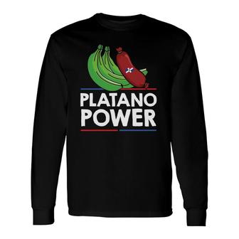 Dominican Republic Platano Power Dominicana Heritage Long Sleeve T-Shirt T-Shirt | Mazezy