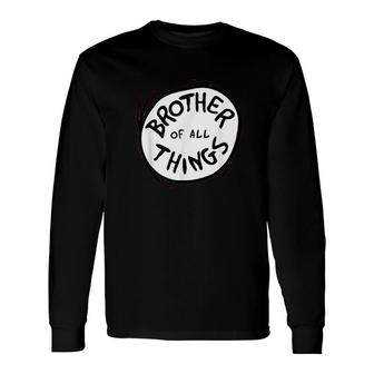 Dr Seuss Brother Of All Things Emblem Long Sleeve T-Shirt | Mazezy CA