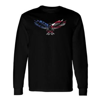 Eagle Usa Flag For 4Th Of July Long Sleeve T-Shirt T-Shirt | Mazezy