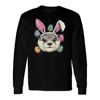 Easter Bunny Otter Easter Otter Long Sleeve T-Shirt T-Shirt | Mazezy