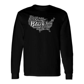 Ebony Talented Brave Black History Political Long Sleeve T-Shirt T-Shirt | Mazezy