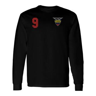 Ecuador Or Ecuadorian In Football Soccer Style Long Sleeve T-Shirt T-Shirt | Mazezy
