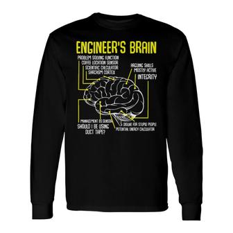 Engineer's Brain Engineering Games Process Long Sleeve T-Shirt T-Shirt | Mazezy