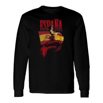 Espana Flag For Spain Lovers Long Sleeve T-Shirt | Mazezy