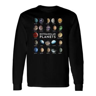 Exoplanet Extrasolar Planet Astronomy Space Astrophysics Long Sleeve T-Shirt | Mazezy