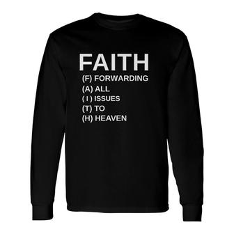 Faith Round Neck Graphic Cute Long Sleeve T-Shirt | Mazezy