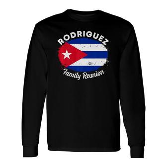 Family Reunion 2021 With Cuba Flag For Rodriguez Premium Long Sleeve T-Shirt T-Shirt | Mazezy