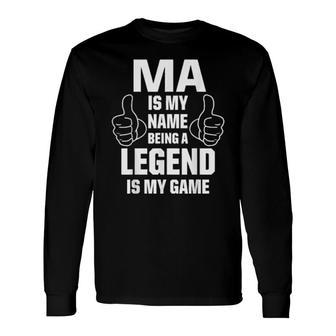 Family Surname Ma Reunion Last Name Tag Long Sleeve T-Shirt T-Shirt | Mazezy