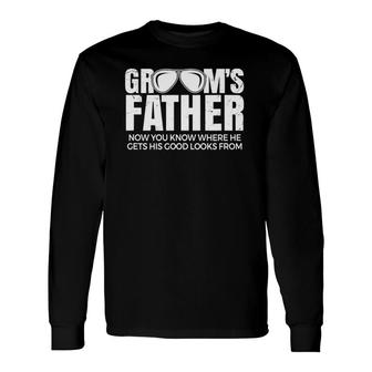Father Of The Groom Wedding Costume Groom's Father Long Sleeve T-Shirt T-Shirt | Mazezy