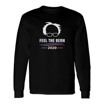 Feel The Hair And Glasses Bern Long Sleeve T-Shirt T-Shirt | Mazezy