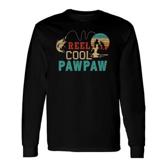 Fishing Reel Cool Pawpaw Father's Day Fisherman Pawpaw Long Sleeve T-Shirt T-Shirt | Mazezy